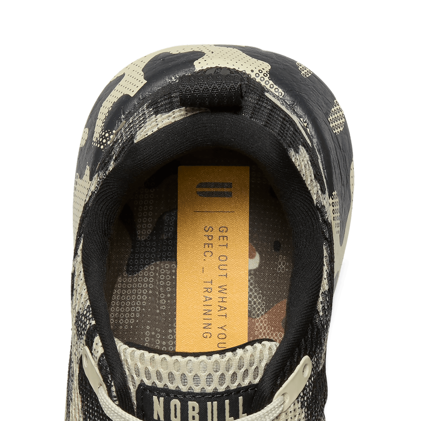 Beige Camo Drive Mesh Shoes Detail Angle.
