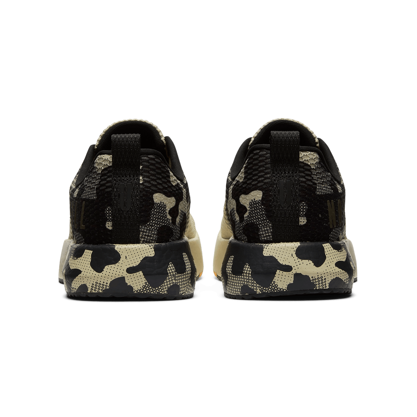 Beige Camo Drive Mesh Shoes Back Angle.