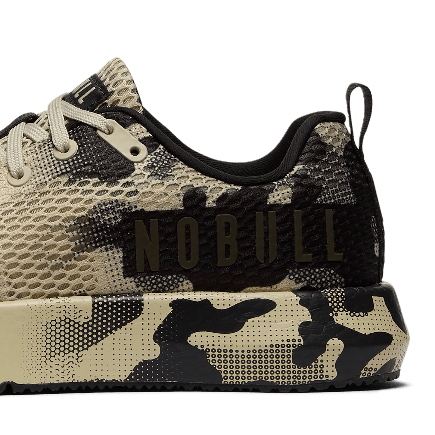 Beige Camo Drive Mesh Shoes Detail Angle.