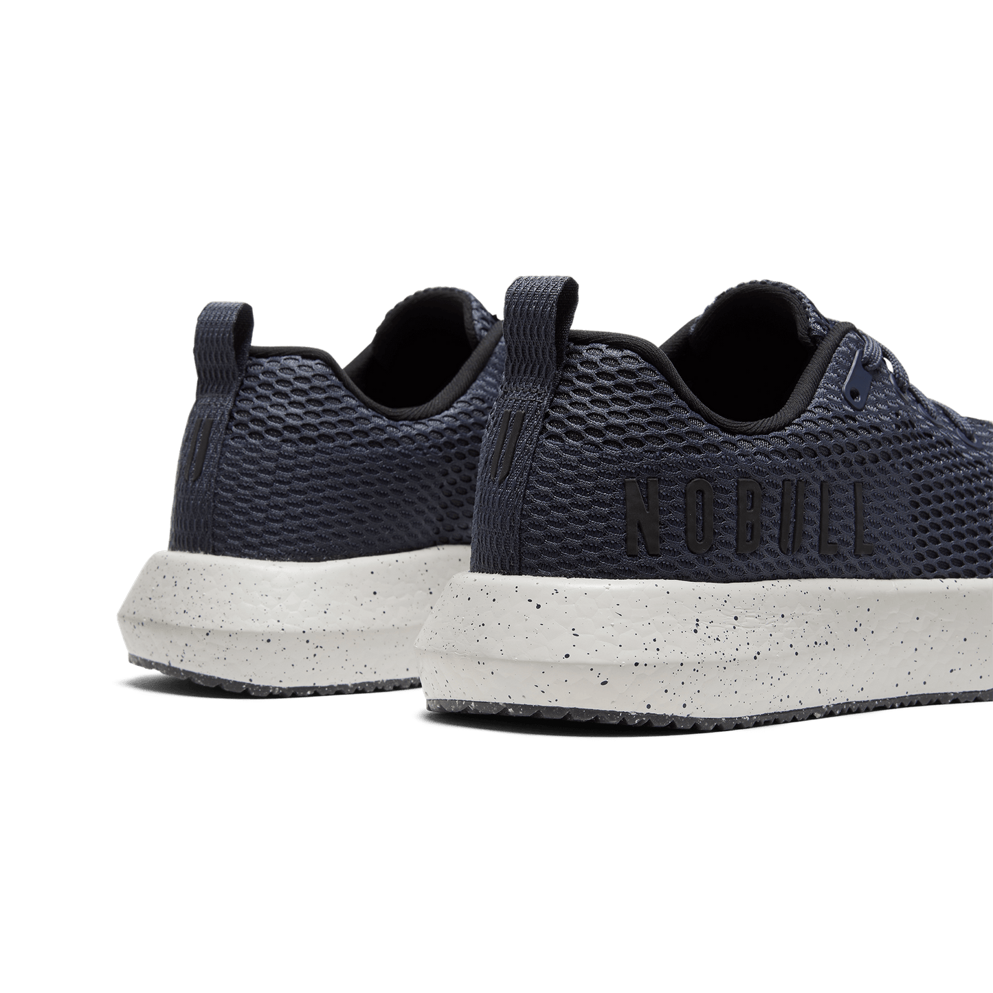 Nightfall Speckle Drive Mesh Shoes Back Side Angle.