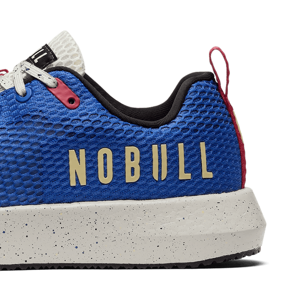 Cobalt Speckle Drive Mesh Shoes Detail Angle.