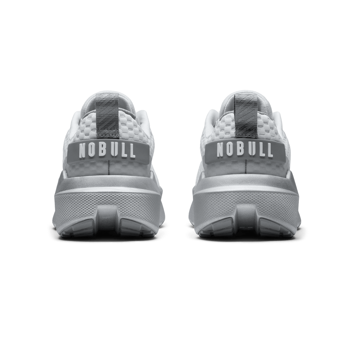Classic White Silver Metallic Journey 2 Shoe Back Side Angle.