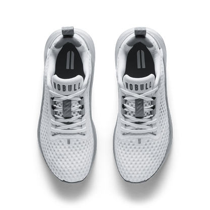 Classic White Silver Metallic Journey 2 Shoe Overhead Angle.