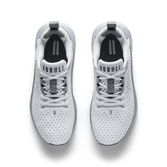 Classic White Silver Metallic Journey 2 Shoe Overhead Angle.