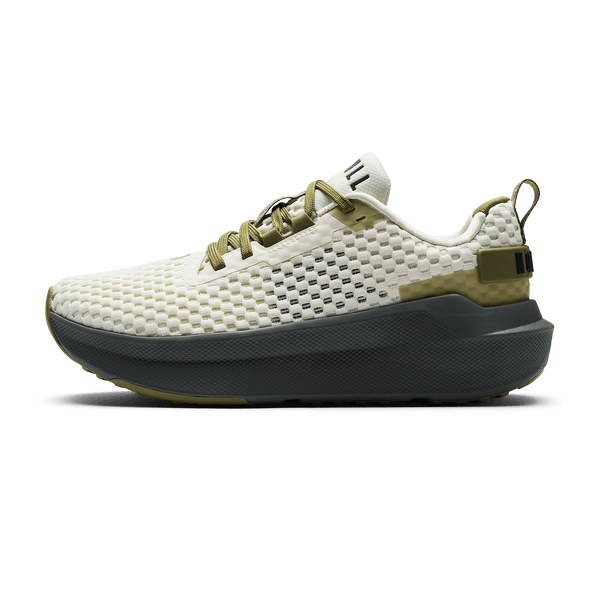 Mineral White Gunmetal Journey 2 Shoe Side Angle.