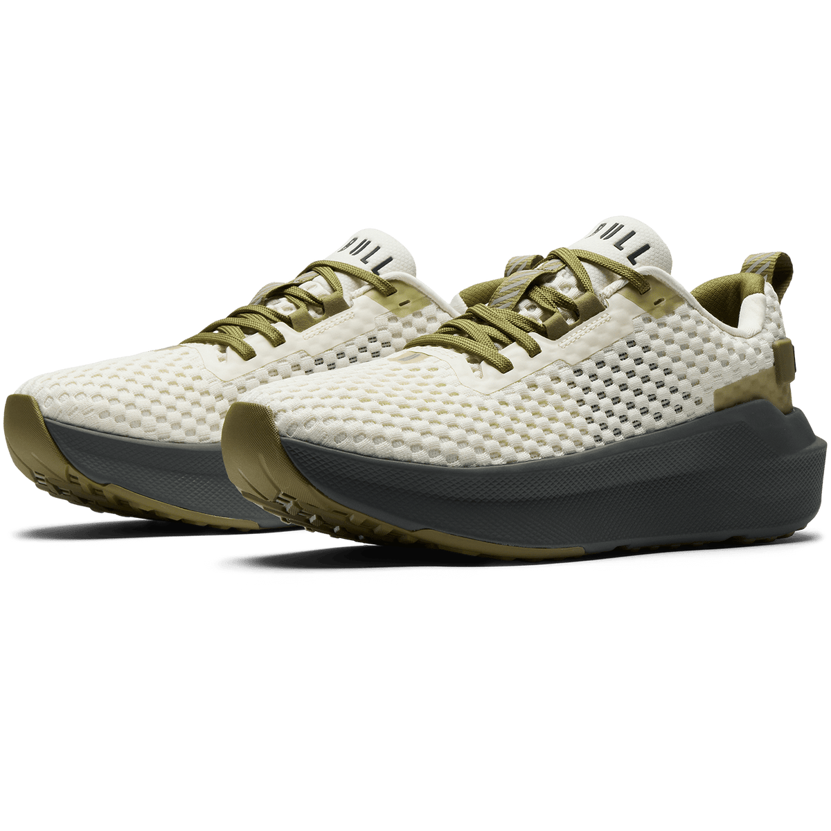 Mineral White Gunmetal Journey 2 Shoe Front Side Angle.