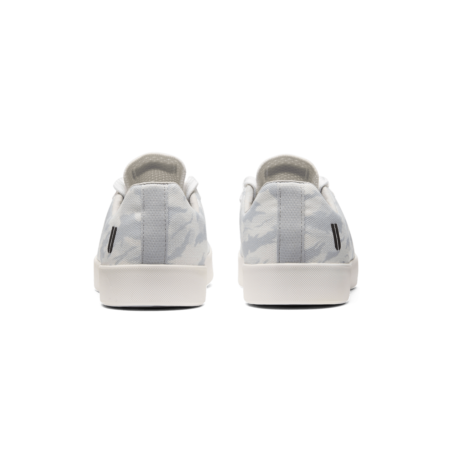 Light Grey Camo Recs Canvas Shoes Back Angle.