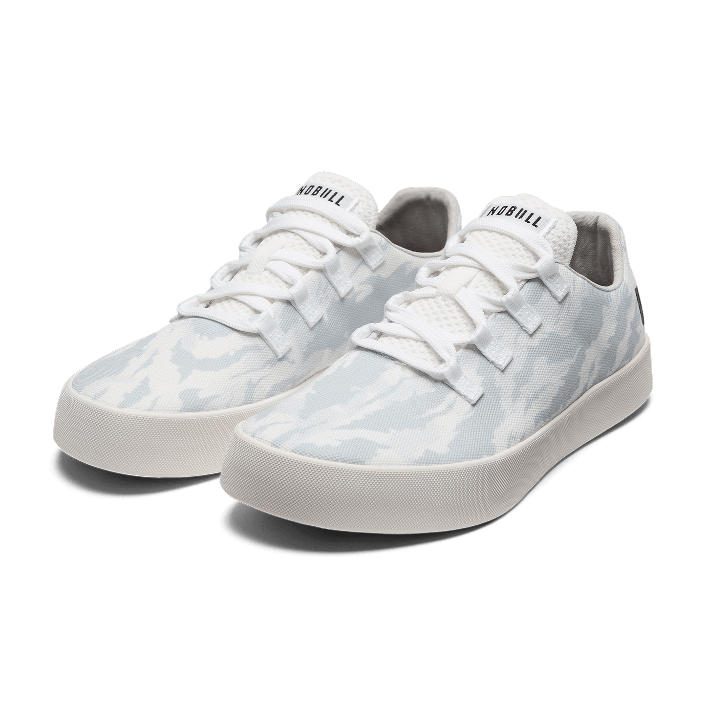 Light Grey Camo Recs Canvas Shoes Front Side Angle.