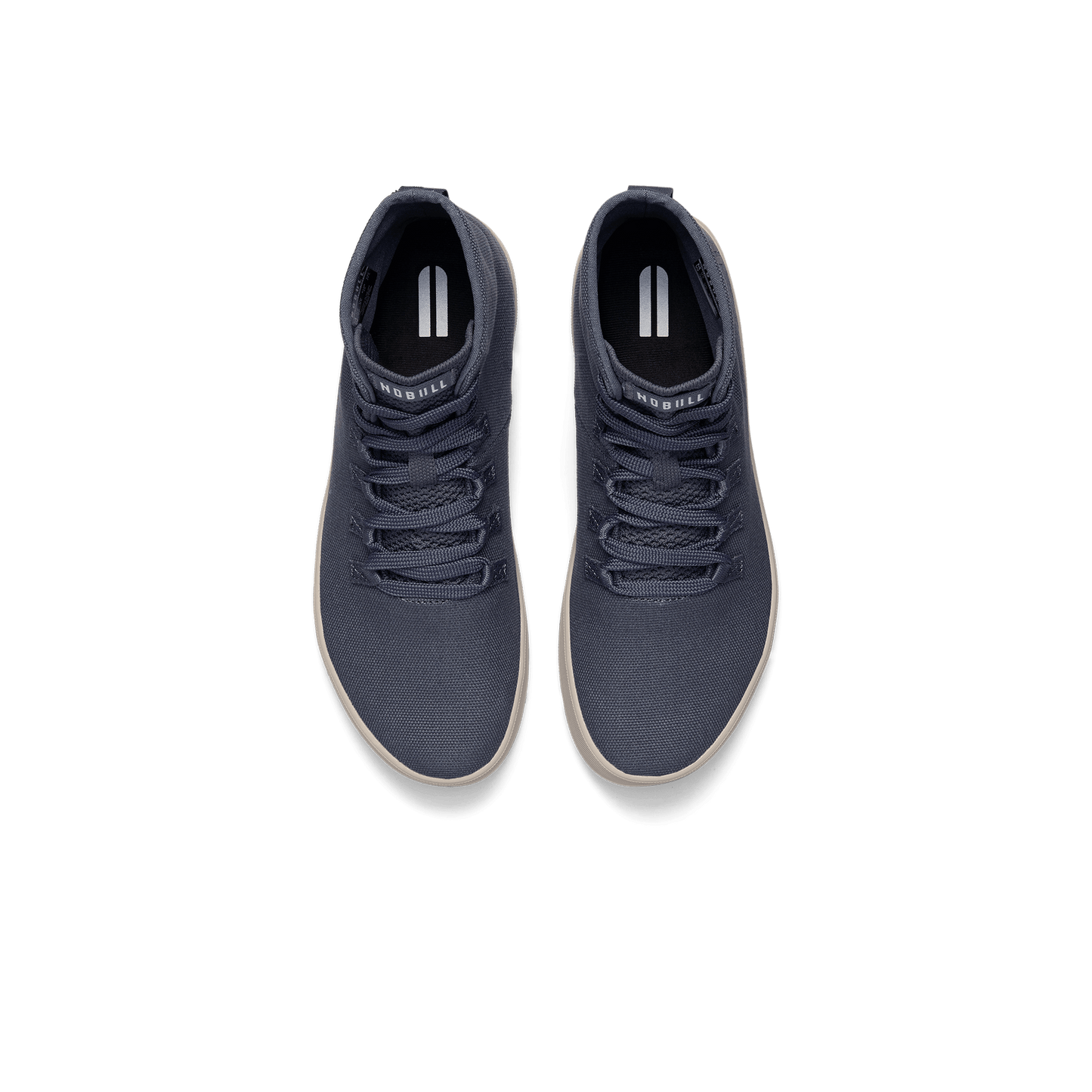 Nightfall Recs Canvas High-Tops Above Angle.