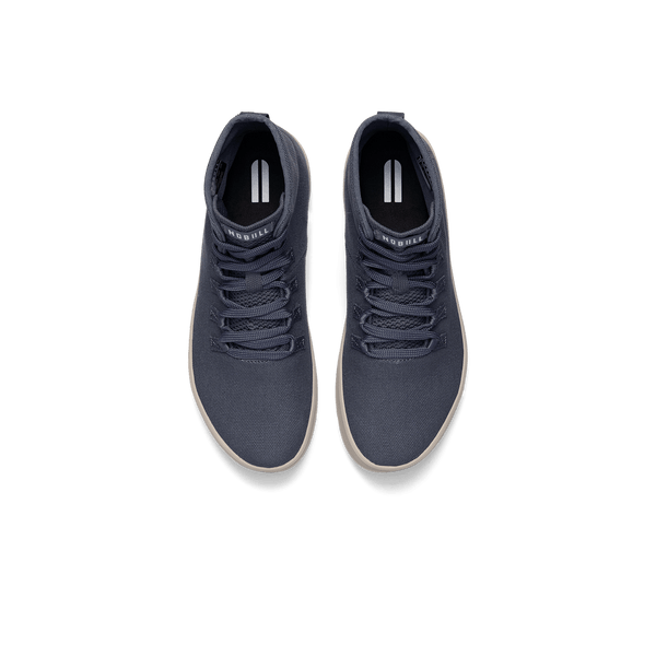 Nightfall Recs Canvas High-Tops Above Angle.