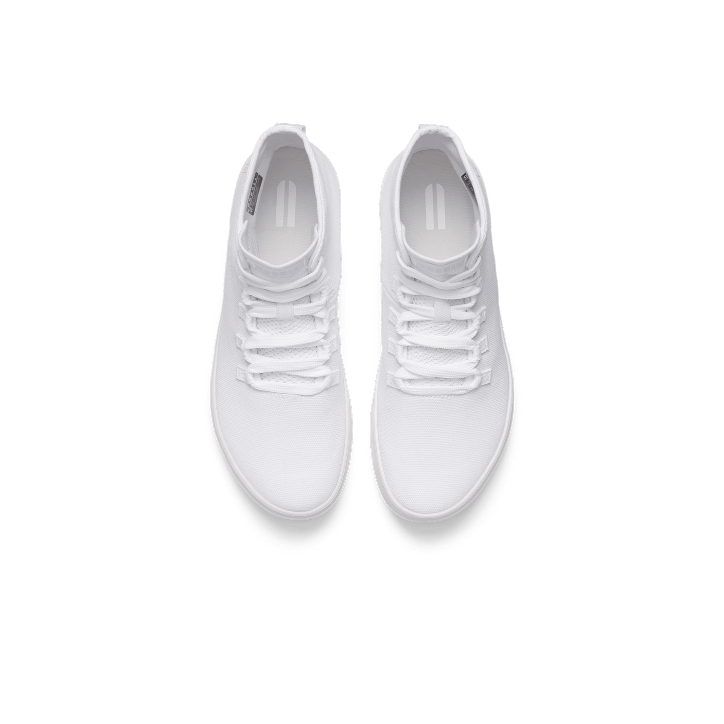 White Recs Canvas High-Top Above Angle.