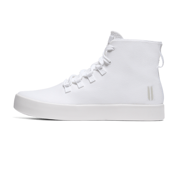 White Recs Canvas High-Top Side Angle.