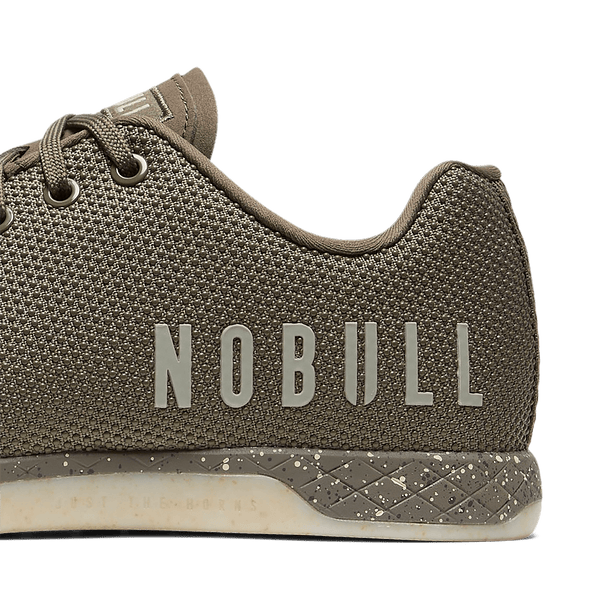 Taupe Speckle Outwork Shoes Detail Angle.