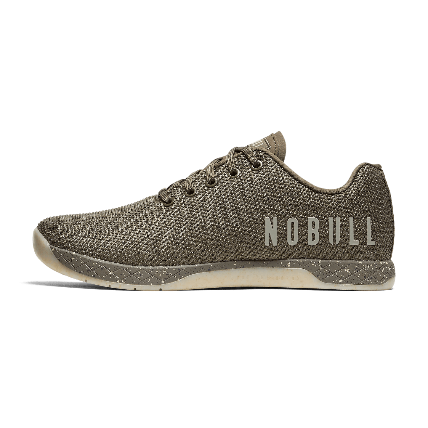 Taupe Speckle Outwork Shoes Side Angle.