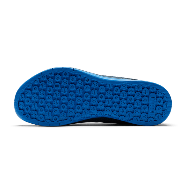 Midnight Electric Blue Outwork Shoe Bottom Angle.