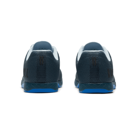 Midnight Electric Blue Outwork Shoe Back Angle.