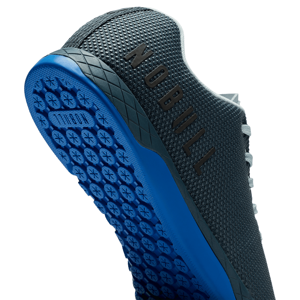 Midnight Electric Blue Outwork Shoe Detail Angle.