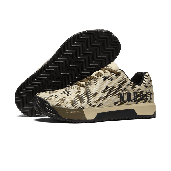 Nobu1994 Women's Beige Camo Outwork Edge Shoes | NOBULL