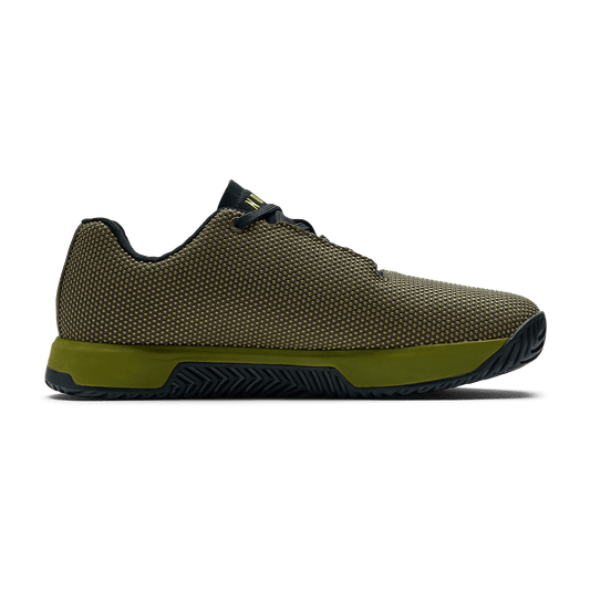 Tactical Green Jet Black Outwork Edge Shoe Medial Side Angle.
