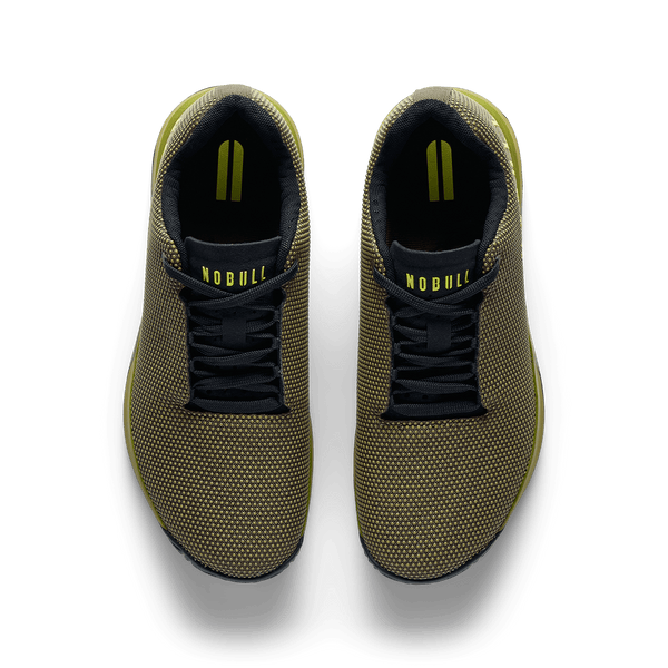 Tactical Green Jet Black Outwork Edge Shoe Overhead Angle.
