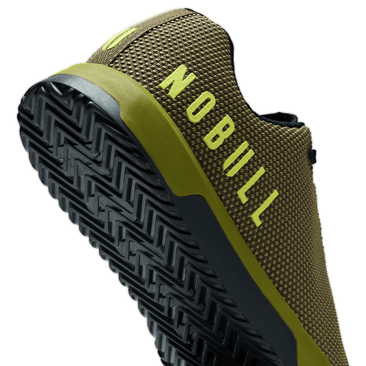 Tactical Green Jet Black Outwork Edge Shoe Detail Angle.