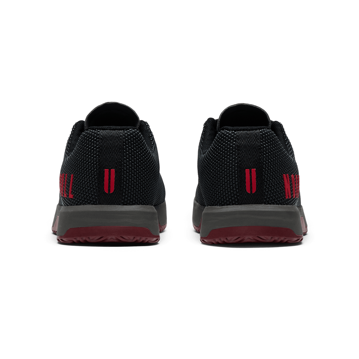 Jet Black Iron Oxide Port Outwork Edge Shoe Back Side Angle.