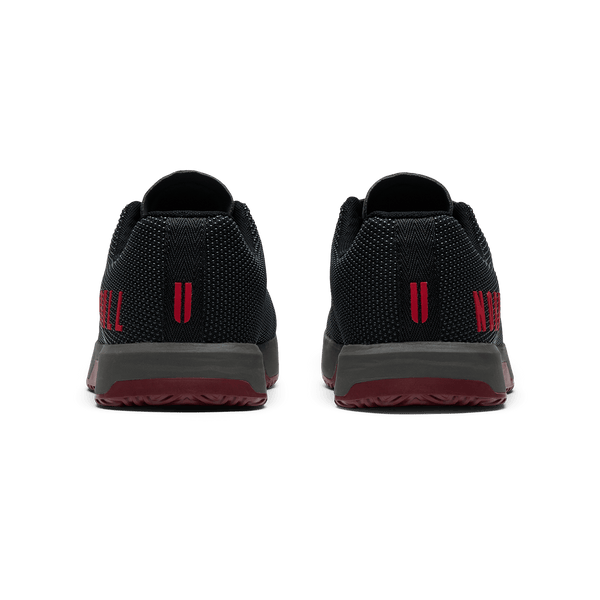 Jet Black Iron Oxide Port Outwork Edge Shoe Back Side Angle.