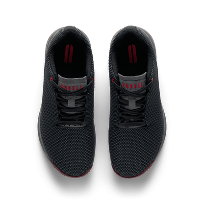 Jet Black Iron Oxide Port Outwork Edge Shoe Overhead Angle.