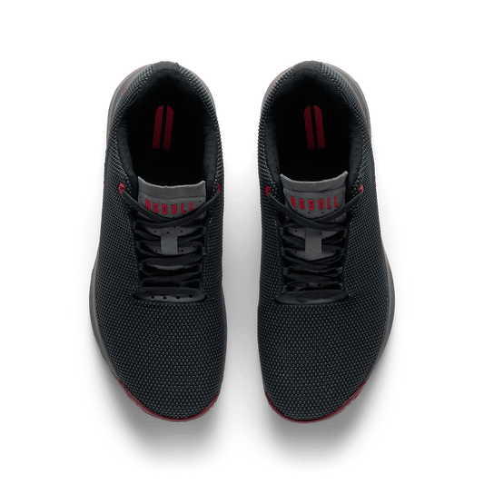 Jet Black Iron Oxide Port Outwork Edge Shoe Overhead Angle.