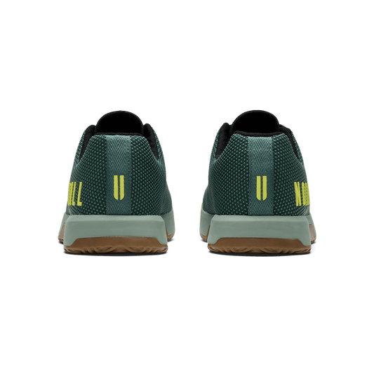 Pineneedle Gum Outwork Edge Shoe Back Angle.