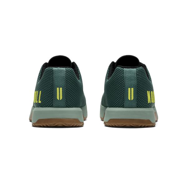 Pineneedle Gum Outwork Edge Shoe Back Angle.