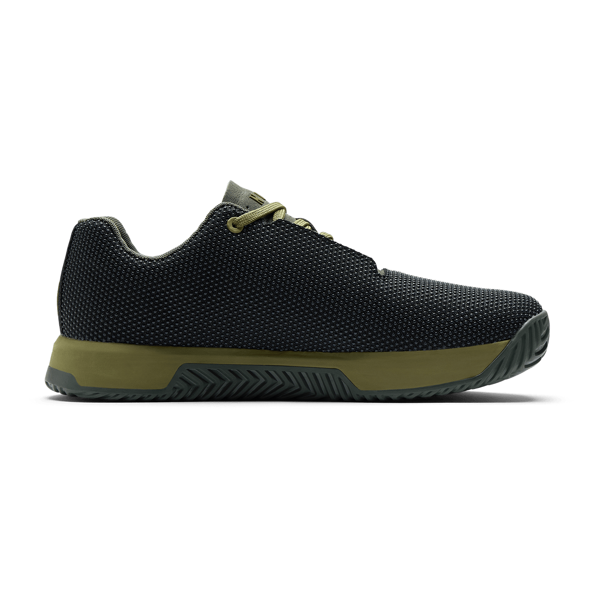 Jet Black Olive Drab Dark Army Outwork Edge Shoe Medial Side Angle.