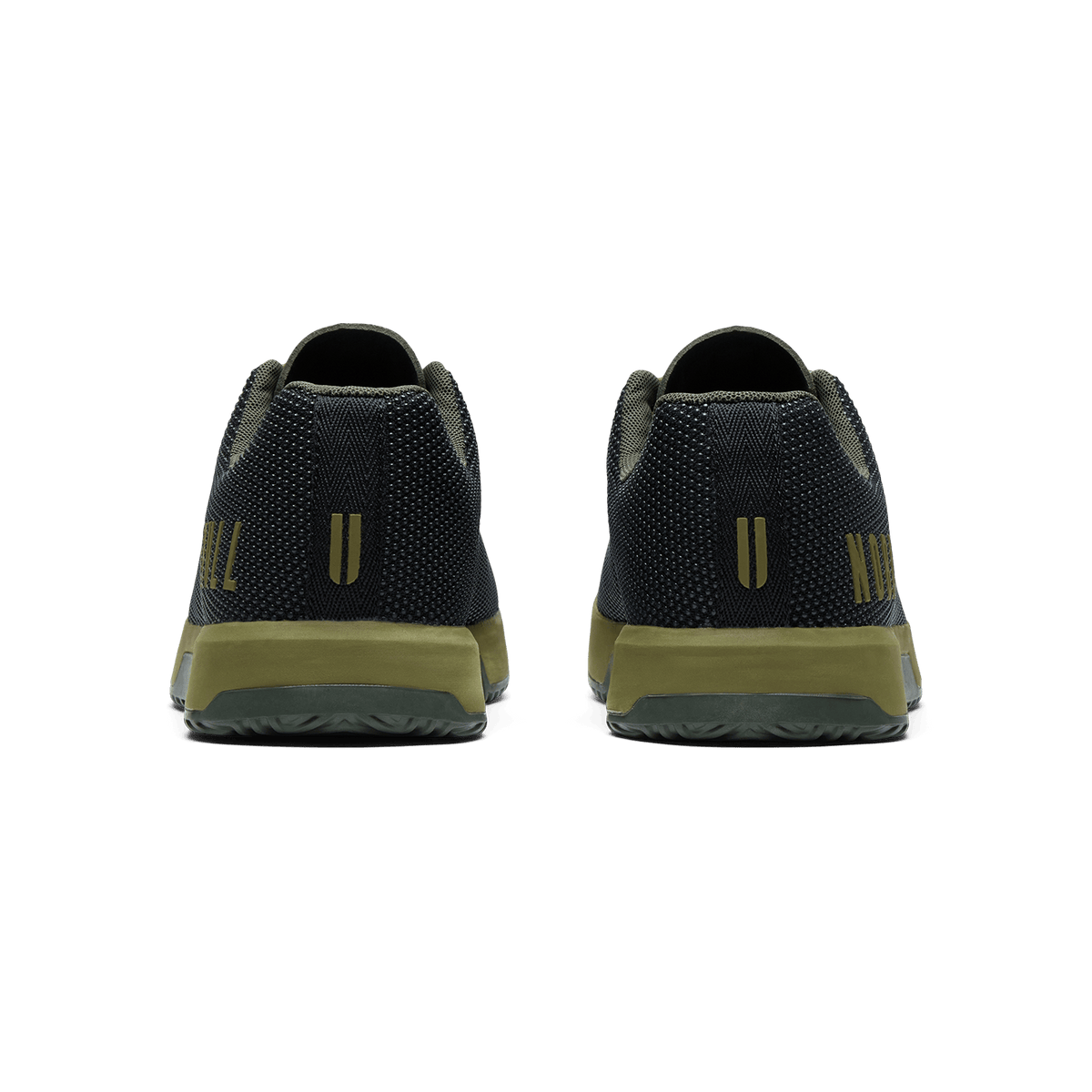 Jet Black Olive Drab Dark Army Outwork Edge Shoe Back Angle.