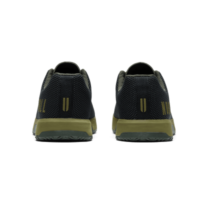 Jet Black Olive Drab Dark Army Outwork Edge Shoe Back Angle.