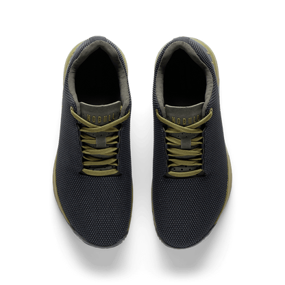 Jet Black Olive Drab Dark Army Outwork Edge Shoe Overhead Angle.