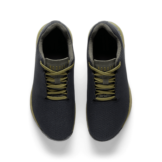 Jet Black Olive Drab Dark Army Outwork Edge Shoe Overhead Angle.