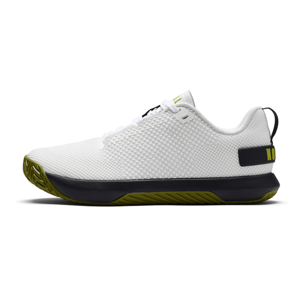 Classic White Urban Green Outwork Flex Shoe Side Angle.