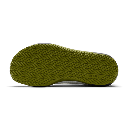 Classic White Urban Green Outwork Flex Shoe Bottom Angle.