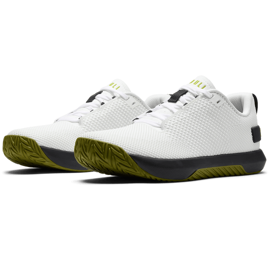 Classic White Urban Green Outwork Flex Shoe Front Side Angle.