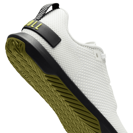 Classic White Urban Green Outwork Flex Shoe Detail Angle.