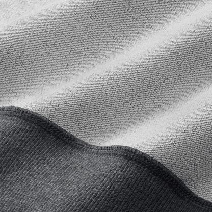 Dark Gray Heather Port NOBULL Sweats Interior Macro Fabric Detail Angle.