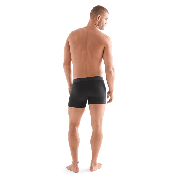 Men's Black Allday Boxer Brief 5" Back Full Body Angle