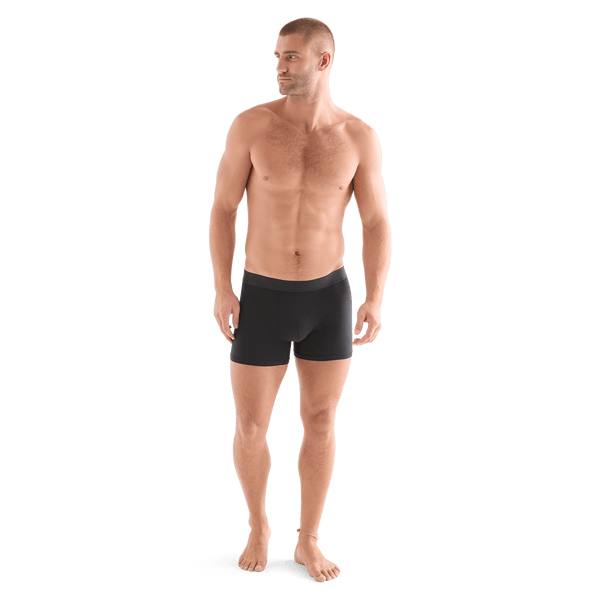 Men's Black Allday Boxer Brief 5" Front Full Body Angle
