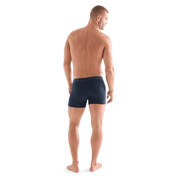 Men's Navy Allday Boxer Brief Back Full Body Angle