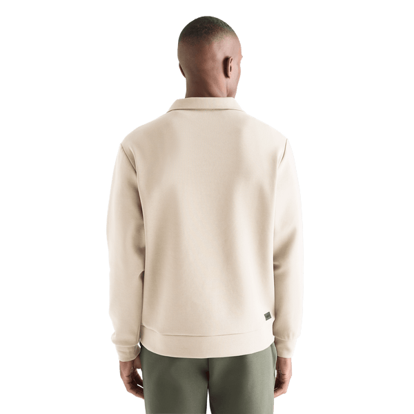 Men's Chalk Allday Elements 1/4 Zip Back Angle