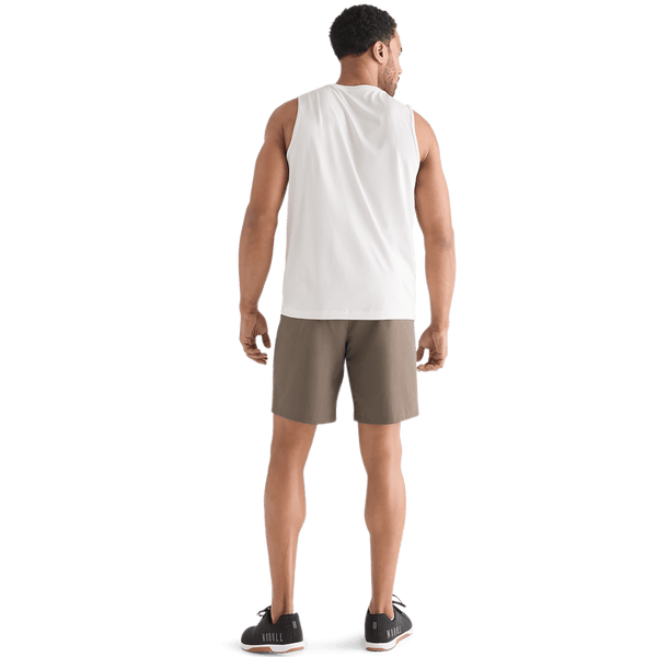 Men's Dark Fallen Rock Solid Stretch Short 9" Back Full Body Angle