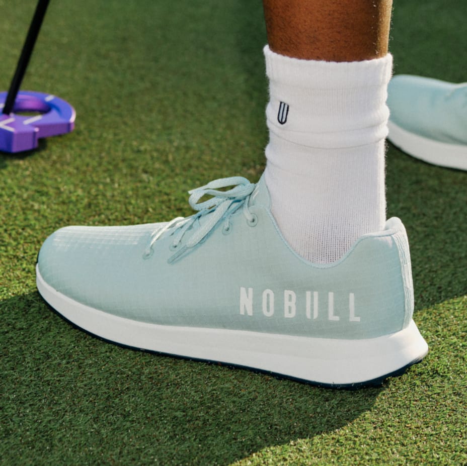 Men's Classic White Zest Ripstop Golf Shoes | NOBULL