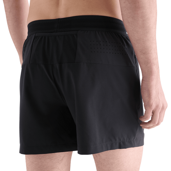 Men's Black Hybrid Short 5" Back Angle