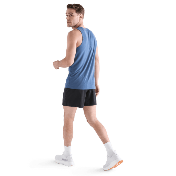Men's Black Hybrid Short 5" Back Full Body Angle