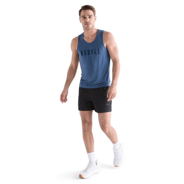 Men's Black Hybrid Short 5" Front Full Body Angle